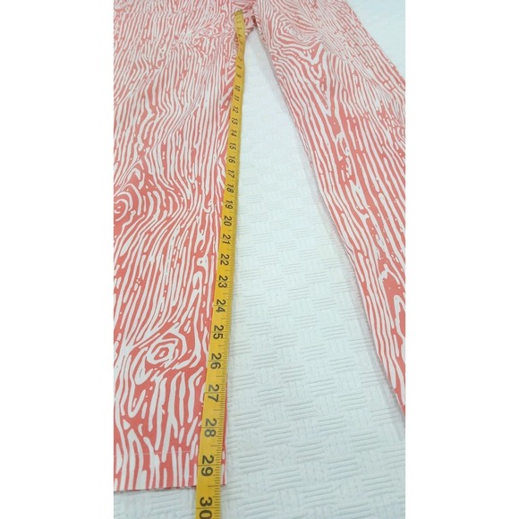 J McLaughlin Coral Wood Pattern Pants  |‎  Womens Size 6 - Picture 4 of 8
